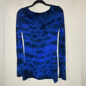 Hard tail long sleeve tie-dye shirt